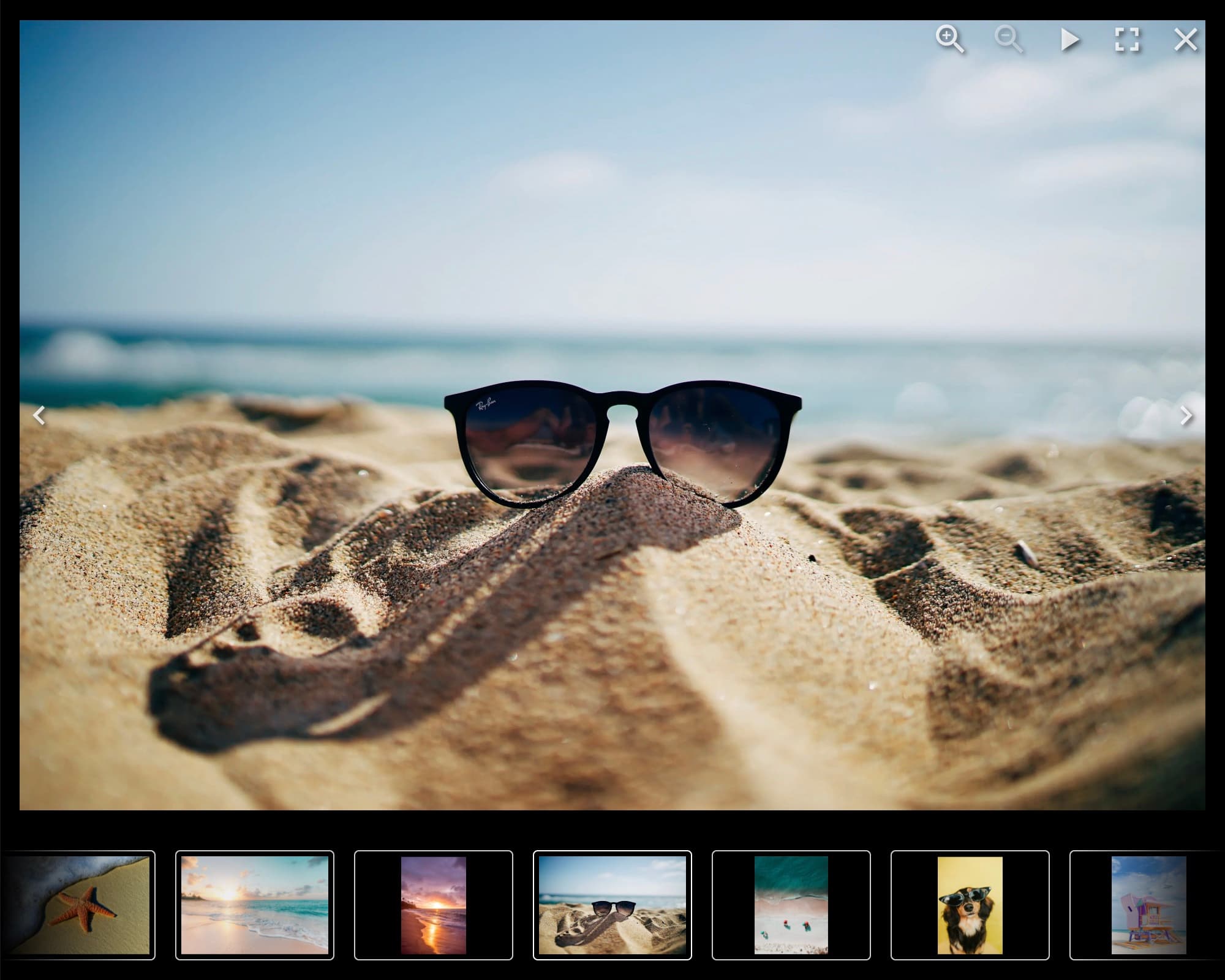 Modern lightbox photography